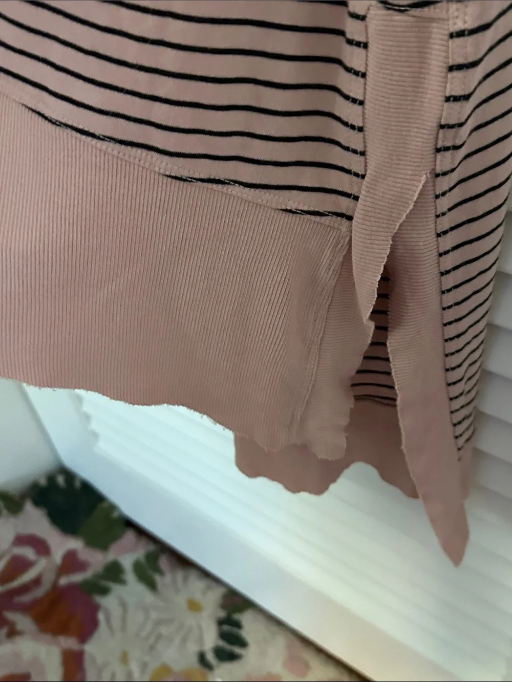Easy summer striped tee shirt dress!